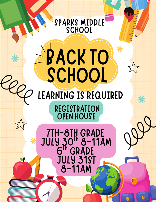  BACK TO SCHOOL REGISTRATION AND OPEN HOUSE